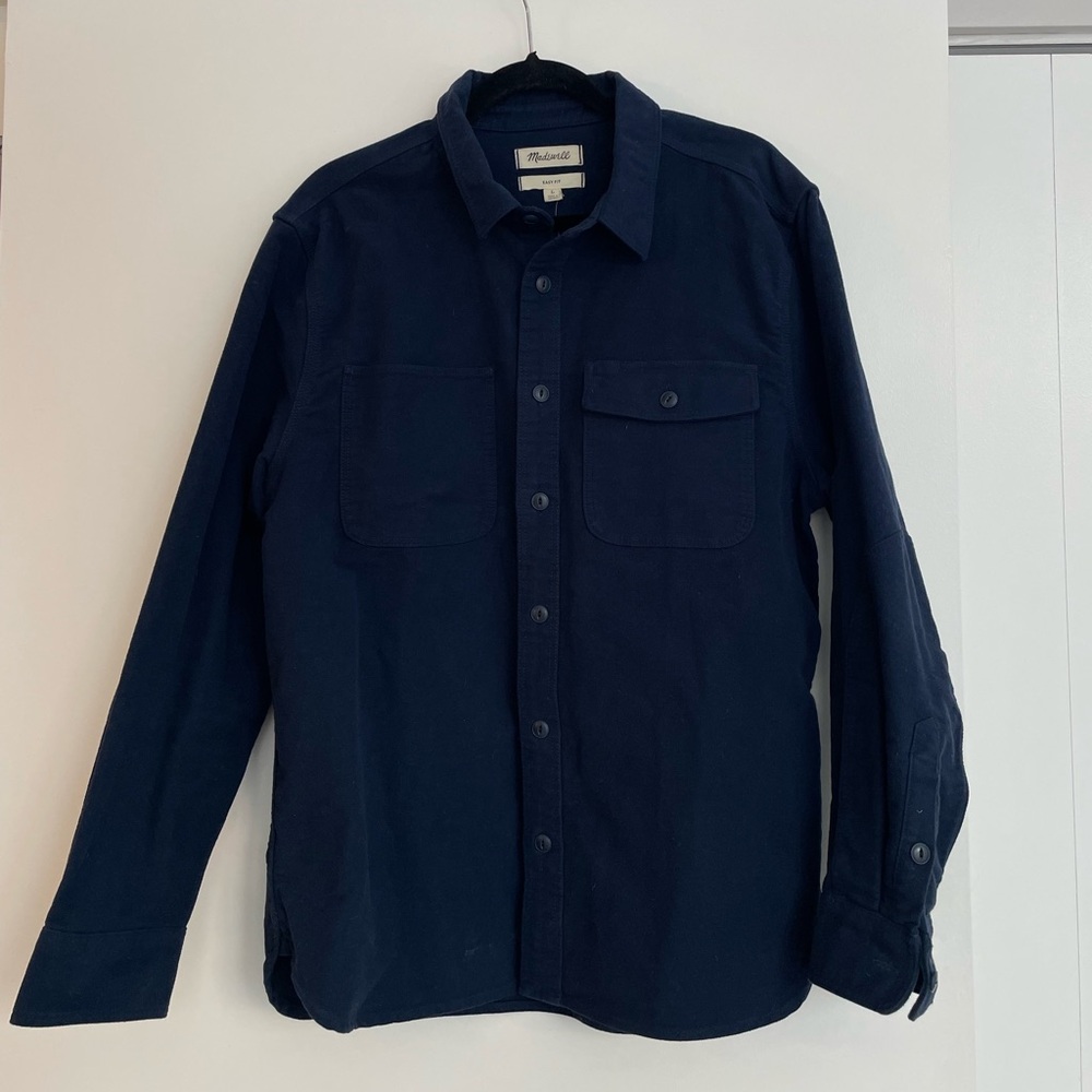 Madewell navy Shacket/ shirt jacket NWT